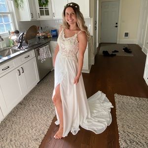 Size 8 wedding/reception dress! Ivory